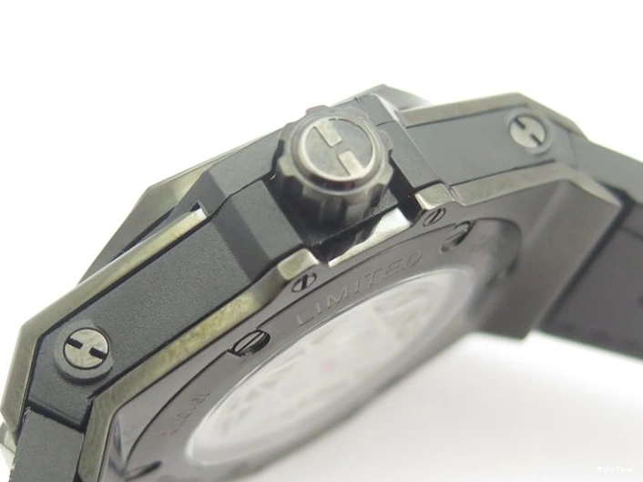 MIROTIME 0404 Portofino Automatic SS TWF 1:1 Best Edition Black Dial on Black Leather Strap A TravelReady 7199